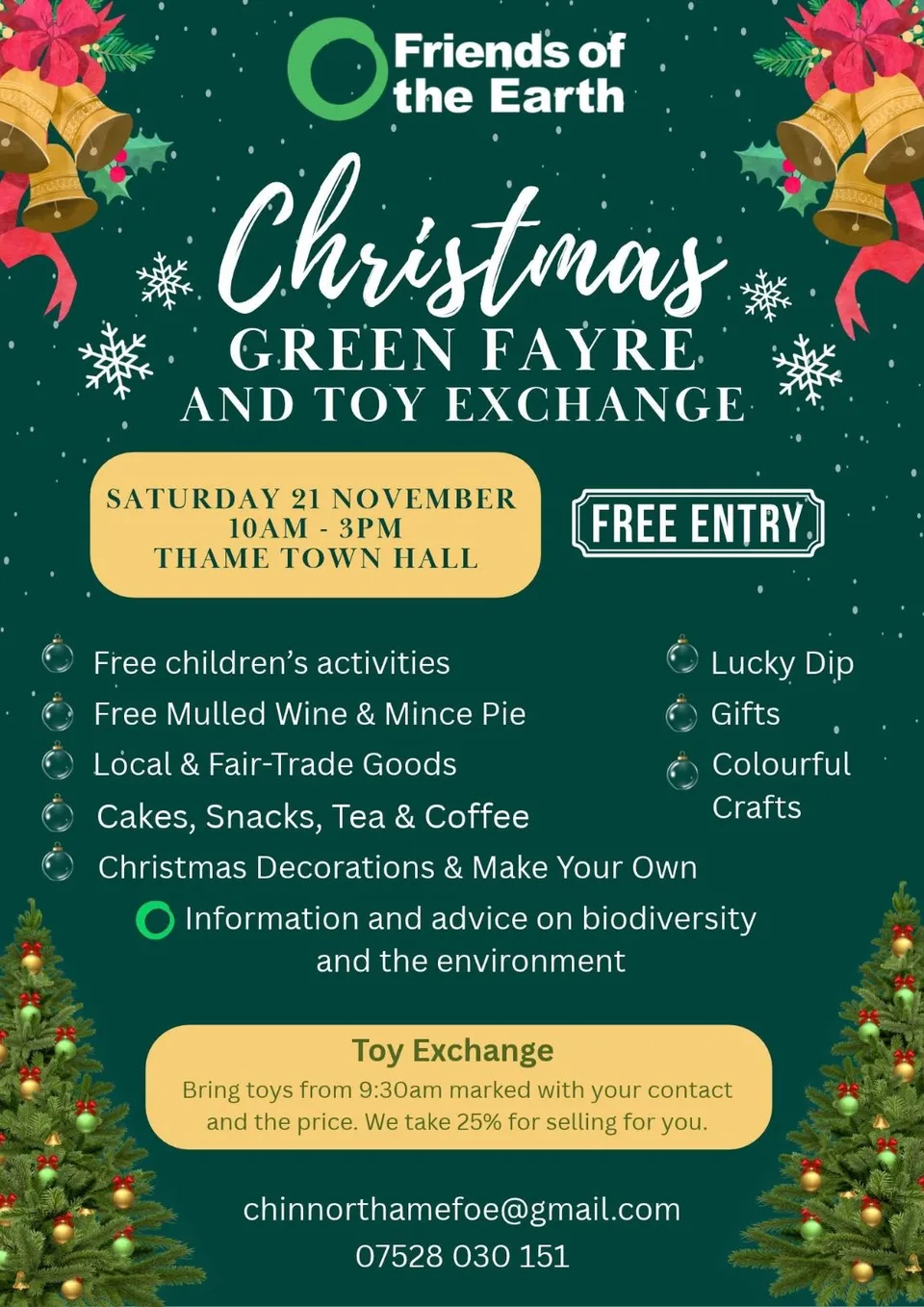 The poster or photo for Christmas Green Fayre and Toy Exchange